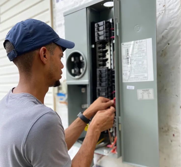 Mobile home electrical service
